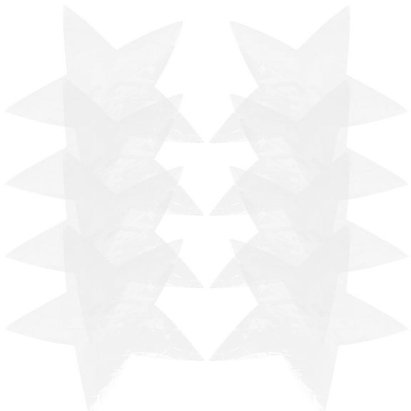 Bird Strike Prevention Window Decals with Static Cling Design for Protection White PVC 8 Pieces