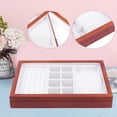 thumbnail image 5 of Maple Brown Multi Function Wooden Jewelry Organizer Box, 5 of 8