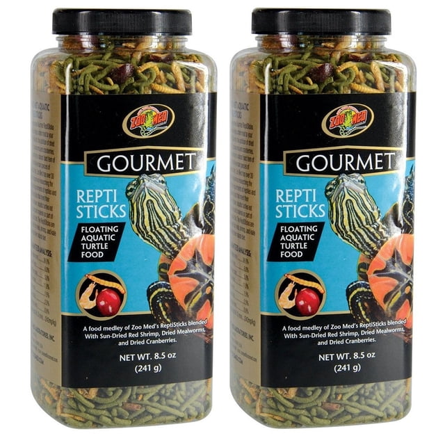 Zoo Med Gourmet Reptisticks para tortugas acuáticas (paquete de 2 unidades), 250 ml