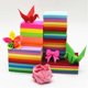 thumbnail image 5 of 100 hojas de papel de origami coloridas hechas a mano para manualidades infantiles. Materiales de papel para hacer tarjetas. Los 20x20cm, 5 of 8