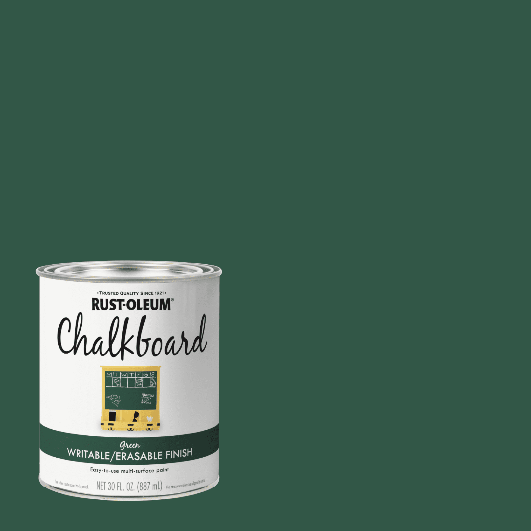4 Pack, Green, Rust-Oleum Matte Specialty Chalkboard Paint-32 oz
