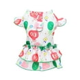 thumbnail image 1 of Adorable Pet Dress - Round Neck - Ruffle Hem - Cartoon Pattern - Summer Pet Dog Puppy Clothes, 1 of 8