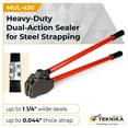 thumbnail image 2 of Teknika MUL-430 Double Notch Sealer for Steel Strapping, 1 1/4", 2 of 7