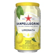 SANPELLEGRINO Sparkling Fruit Beverages, Limonata/Lemon 11.15-ounce cans (Pack of 12)