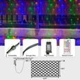 thumbnail image 6 of Pooqla 204 LED Color Changing Christmas Net Lights,9.8ft x 6.6ft Connectable Mesh Lights with Remote for Bushes,Garden,Backyard,Outdoor Decor, 6 of 8