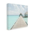 thumbnail image 4 of Stupell Industries Tropical Beach Pier Landscape Painting Gallery Wrapped Canvas Art Print Wall Art, 36 x 36, 4 of 8