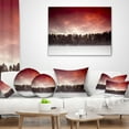 thumbnail image 4 of Designart Sunset over Frozen Lake - Landscape Photography Throw Pillow - 18x18, 4 of 5