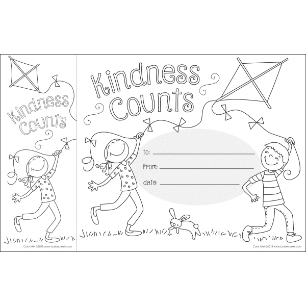 Barker Creek Color Me! Kindness Counts Awards & Bookmarks Set (BC432)