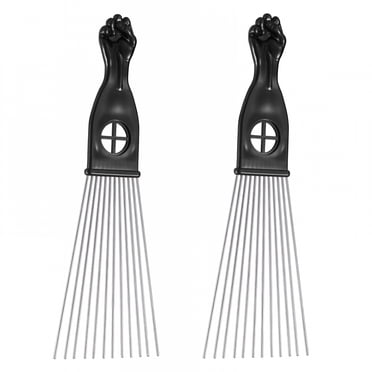 ACDANC 2pc Metal Afro Pick Comb for Detangling and Styling Hair