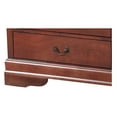 thumbnail image 6 of Contemporary Home Living 6-Drawer Wooden Bedroom Double Dresser - 60" - Chocolate Brown, 6 of 6