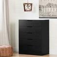 thumbnail image 4 of South Shore Holland 5-Drawer Contemporary Design Dresser, Black Oak, 4 of 7