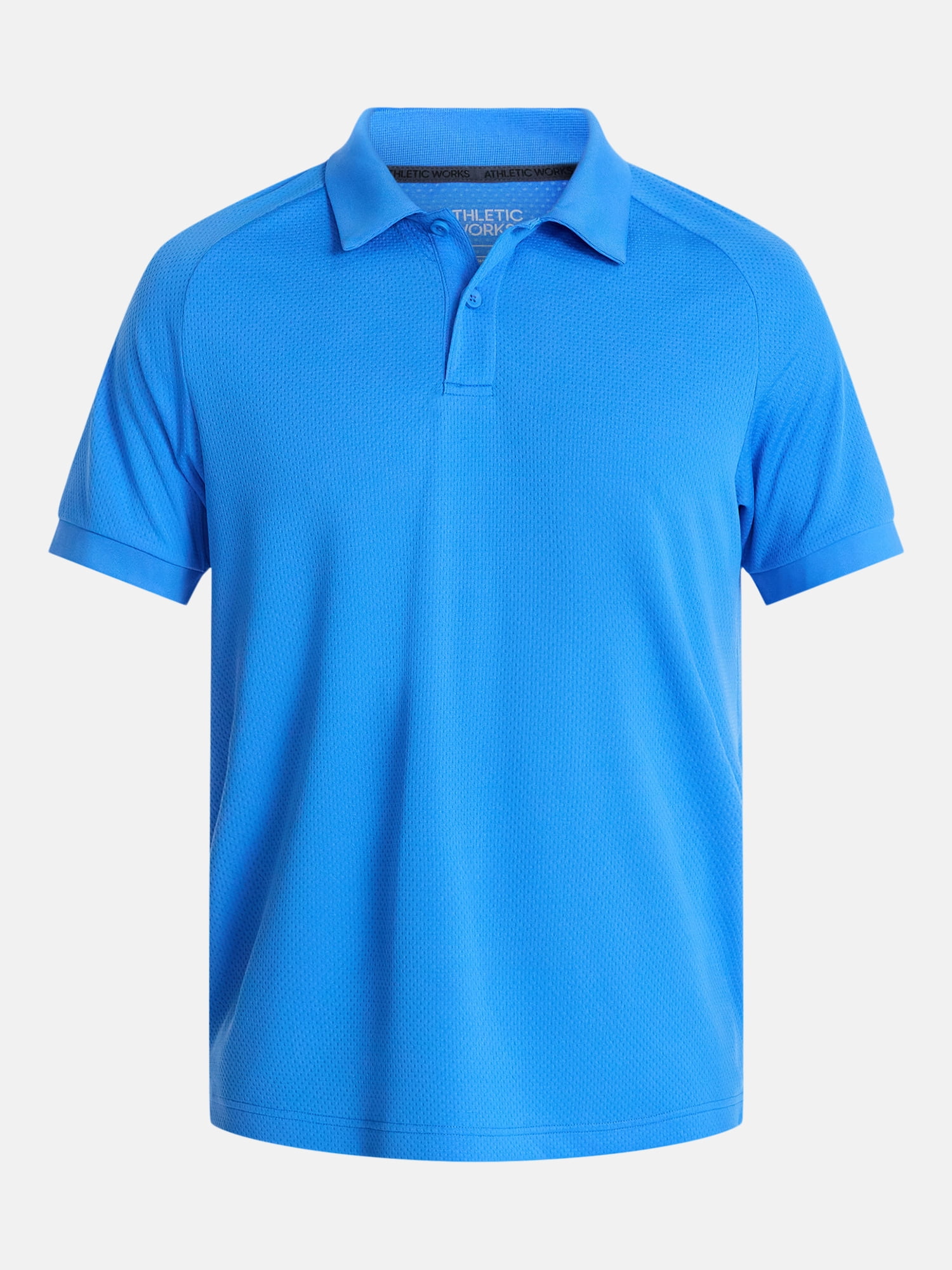 Athletic Works Men's and Big and Tall Men's Active Mesh Polo Shirt, Size XS-5XL