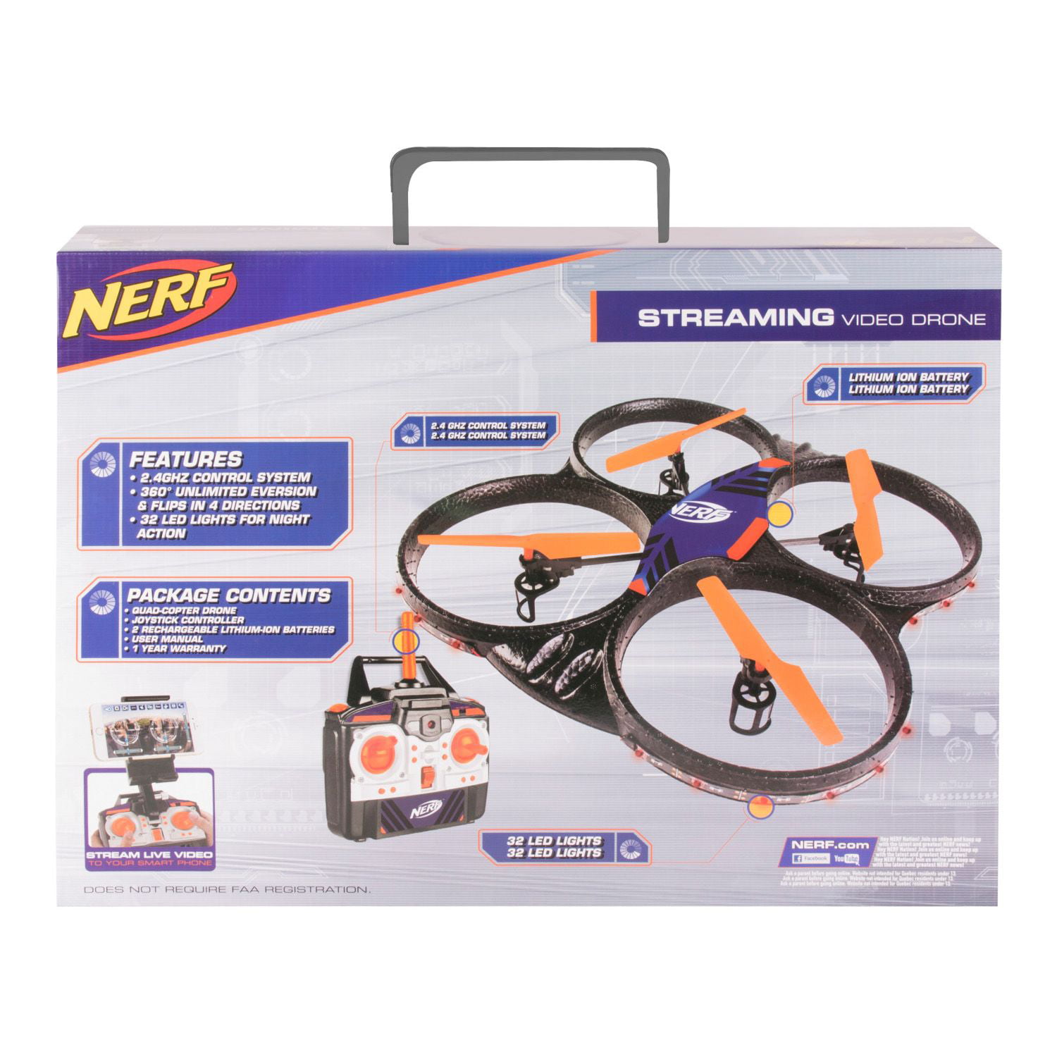 nerf drone with camera
