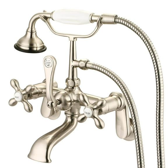 Mason Hill Collection Clawfoot Tub Wall / Bathroom Wall Mount English Telephone Faucet with Handshower