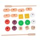 thumbnail image 2 of XWSHYW Juguetes para Niños Pequeños Juego de 2 Piezas de Cocina de Madera, Juego de Brochetas de Barbacoa de Simulación, Rompecabezas para Niños, Juguete Que Combina con Cuentas, Juguetes Interactivo, 2 of 6