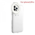 thumbnail image 1 of Mobile Phone Case For Iphone12 Fill Light Mobile Phone Case Net Celebrity Live LED Ring Flash 12pro Protective Cover White, 1 of 7