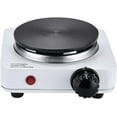 thumbnail image 2 of Compact and Portable Countertop Burner- Countertop Double Cast Iron Burner 2000 Watts Electric Hot Plate Temperature Controls White, 2 of 4