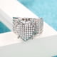 thumbnail image 5 of Jumpingount Anillo de cristal brillante a la moda, anillos de decoración, joyería en forma de corazón, accesorio de vestir para fiesta de compromiso, Ropa, zapatos y accesorios Miscelánea talla 8 Jumpingount AP016472-04, 5 of 6