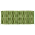 thumbnail image 1 of Ethnic Kitchen Mat, Composition of Stripes with Ornamental Motifs Checkered Squares Illustration, Plush Decorative Kitchen Mat with Non Slip Backing, 47" X 19", Multicolor, by Ambesonne, 1 of 1