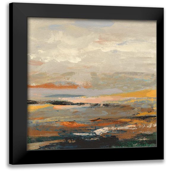 Vassileva, Silvia 12x12 Black Modern Framed Museum Art Print Titled - Warm Bay I
