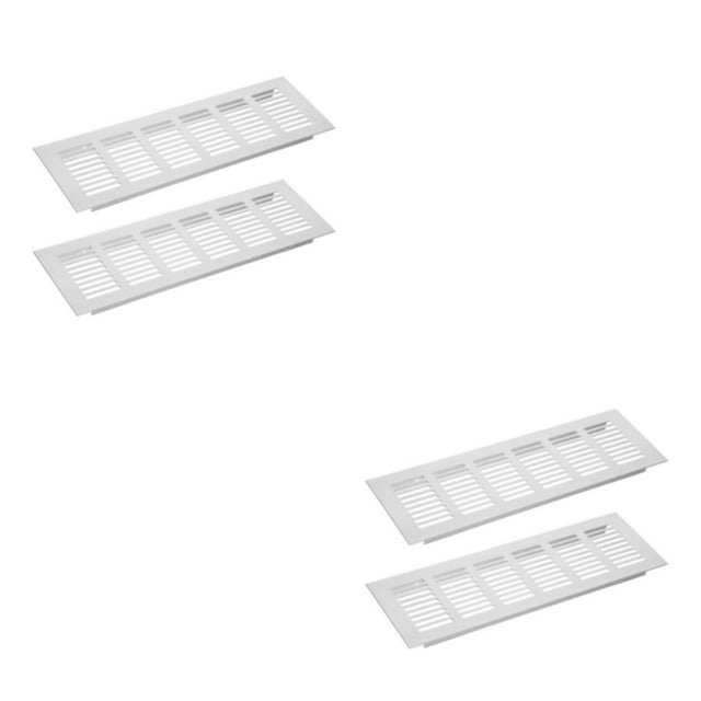 Guardoinrt Silver Ventilation Vents For Efficient Air Flow And Refreshing Environment Air Stream Control Perforated Metal Sheet 80mm wide 250mm long 2Set