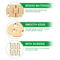 thumbnail image 2 of MasteelfCA 1 Set 2Pcs Practical Brass Flips Tops Hinges Folding Flips Hinges (Golden), 2 of 7