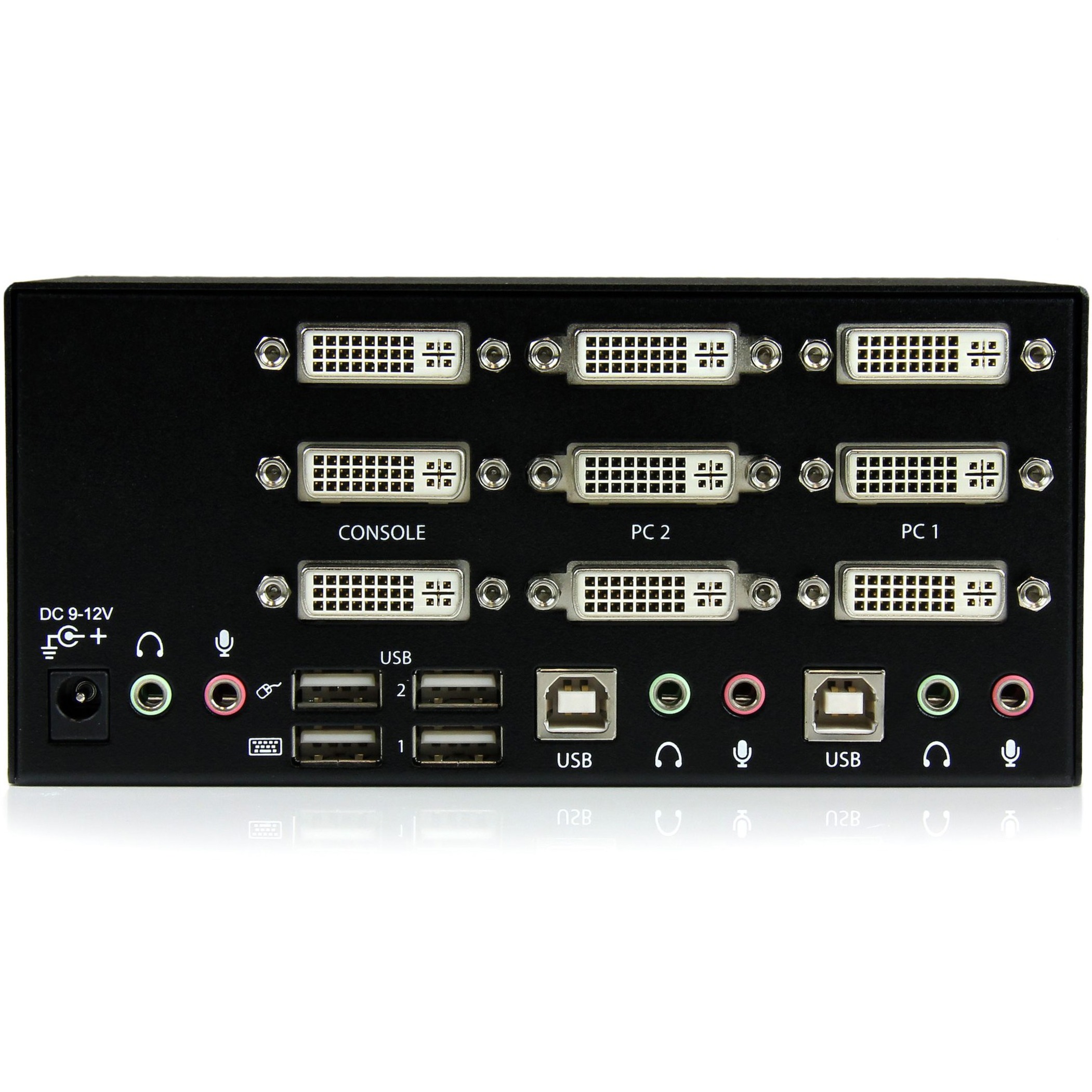 StarTech.com 2 Port Triple Monitor DVI USB KVM Switch with Audio & USB 2.0 Hub - image 2 of 3
