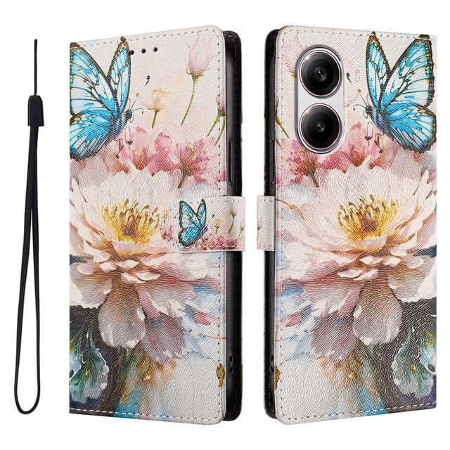 FOXDOCK Funda Tipo Cartera para Xiaomi POCO X7 Pro 5G con Soporte y Correa – Diseño de Patrones Lindos