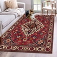 thumbnail image 3 of Area Rug for Living Room, Country Boho Non-Slip Indoor Large Carpet for Bedroom/Dining Room, Farmhouse Ethnic Abstract Nation Aesthetic Washable Low-Profile Rectangle Floor Runner Rugs - 4 x 6 Ft, 3 of 7