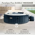 thumbnail image 4 of Intex 28429EP PureSpa Plus Portable Round Inflatable Hot Tub Bubble Jet Spa, 4 of 9