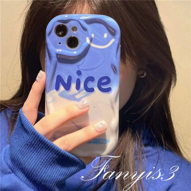 Realme 11 C53 C55 C35 C33 C30 C30s C25Y C21Y C3 C25 C25s C20 C20A C11 C15 8i 9i 5 5i 5s 6i Narzo 50i 50A Funda De Teléfono Con Borde Curvo Azul Degradado Protectora Suave De TPU