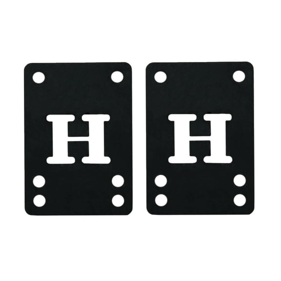 Skateboard Riser Pads 1/8" (4mm) Pair of Risers Shock Pads Black