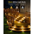 thumbnail image 4 of Luces solares para vallas Hicotet, 15 colores, con mando a distancia, 4 of 9