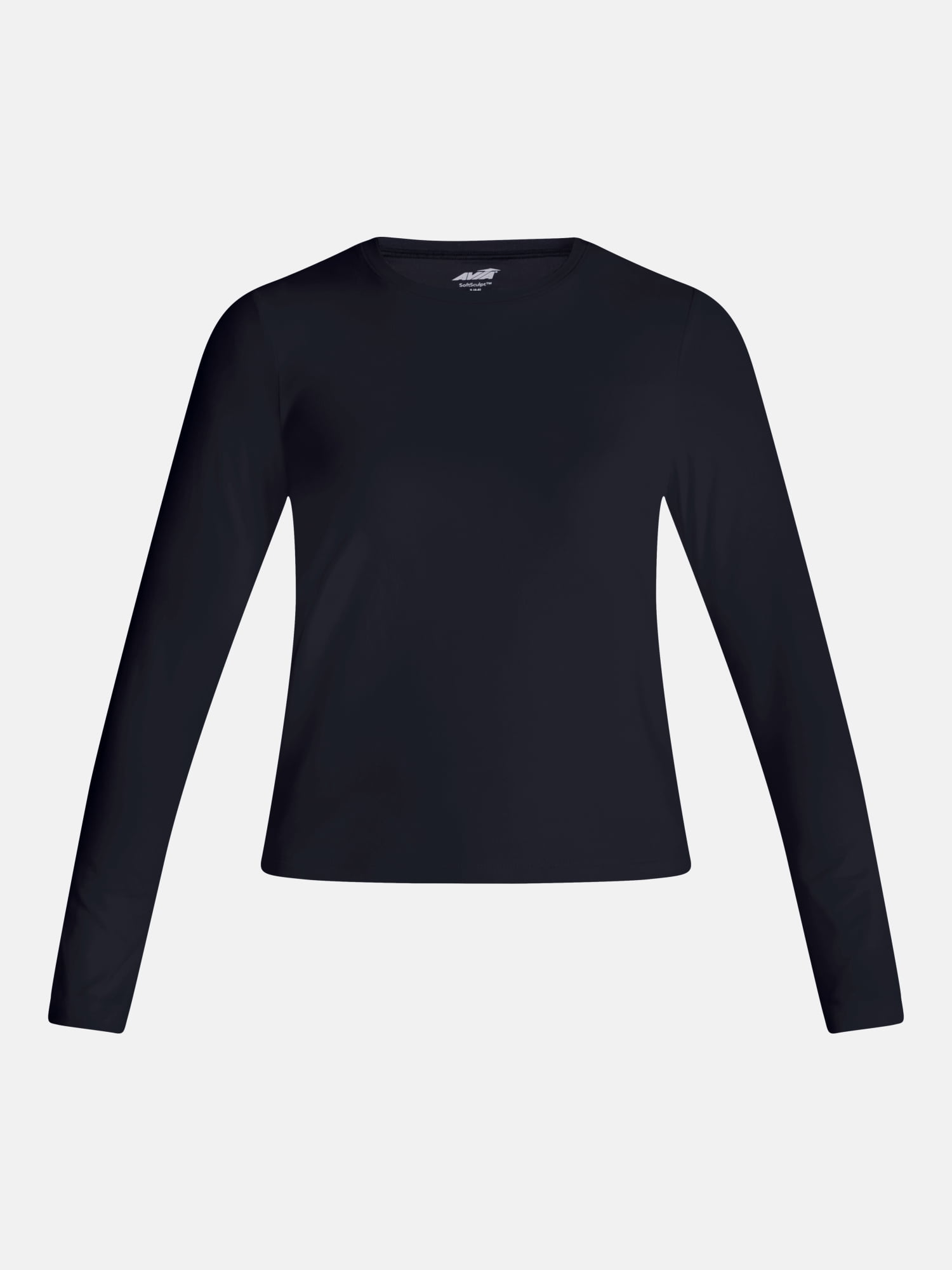 Avia Women's and Women's Plus Long Sleeve SoftSculpt Top, Size XS-4X