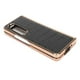 thumbnail image 4 of Funda protectora para teléfono Samsung Galaxy Z Fold 4 con nanorrevestimiento y diseño de cocodrilo, piel auténtica, resistente a los arañazos, color negro, 4 of 15