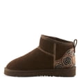 thumbnail image 4 of L'Artiste BRANDAI Shearling-Lined Ankle Boot – Embossed Leather & Suede Slip-On with Whipstitch Detail, 4 of 9