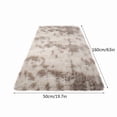 thumbnail image 4 of AuroraX Plush Bedroom Area Rug Khaki Non-Slip Backing Shaggy Ultra Soft Bathroom Mat Rug Minimalist 19x62 Inch Tie-Dye, 4 of 5