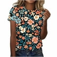 thumbnail image 2 of Pohista Womens Plus Size Tops Summer T Shirts for Women V Neck Womens Blouses Dressy Casual Summer Short Sleeve Tops for Women Trendy order again, 2 of 5