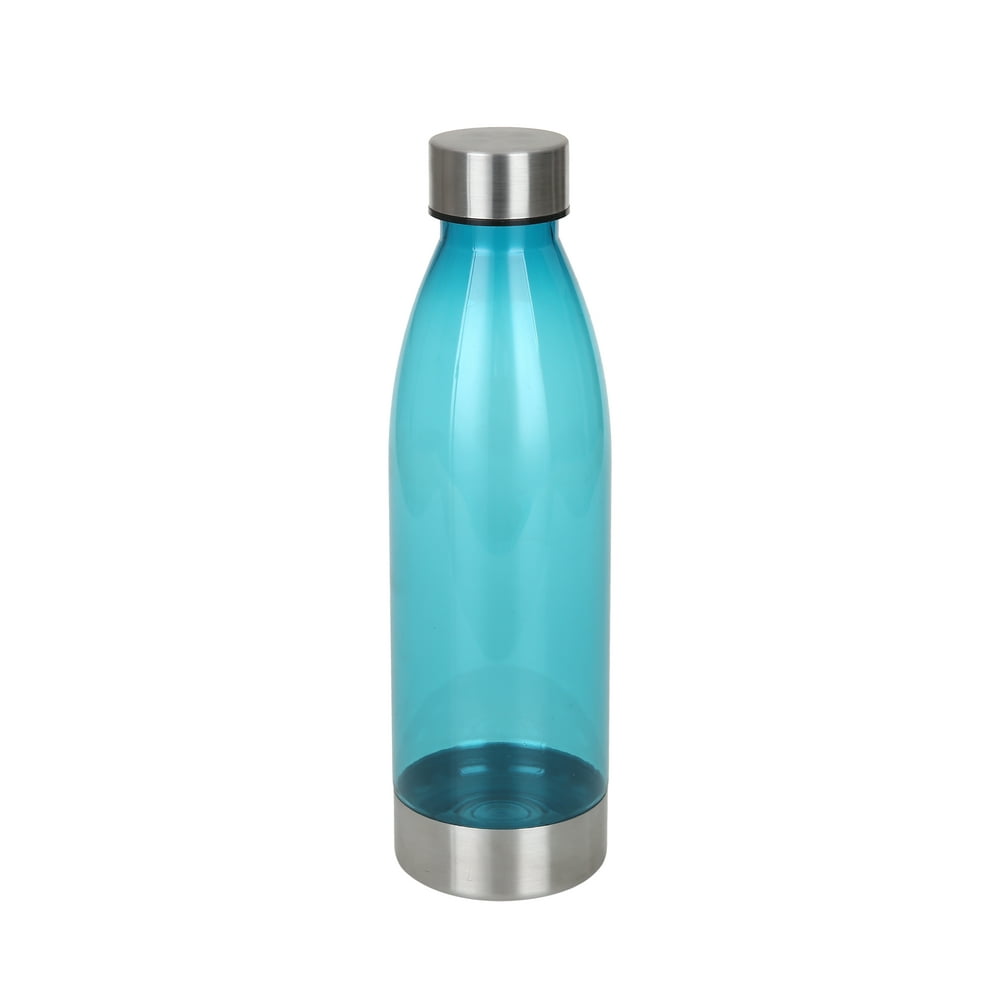 Mainstays 22-ounce Plastic Water Bottle with Stainless Steel Bottom and 22 Oz Stainless Steel Top Water Bottle Walmart