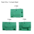 thumbnail image 3 of Uxcell Copper Bus Bar Junction Heat Shrink Case,  1KV, L/I/T Style, Green, for 40x4 Copper Bus Bar Connect, 1Set(3Pcs), 3 of 6