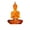 White, variant on 7'' Buddha Statues Translucent Resin Statue Decoration,Small Seated Buddha Collectibles Indoor Ornaments for Home Temple Diwali Decor[Energy Class A]