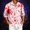Red #010, variant on Halloween Shirts for Men Candy Witch Hat Quick Dry Henley Novelty Costumes Bat Breathable Graphic Long Sleeve Fashion Casual Shirt M