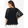 thumbnail image 2 of Jessica London Women's Plus Size Crochet Cardigan, 2 of 6