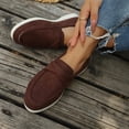 thumbnail image 4 of Samdudou Womens Loafers Casual Slip On Flat Shoes Closed Toe Faux Suede Moccasins Lightweight Walking Footwear for Daily Office Use, 4 of 9