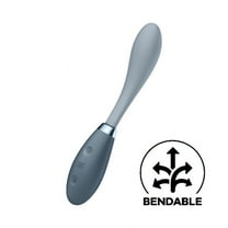 Satisfyer G-Spot Flex 3 Vibrator - G-Spot and Clitoris Stimulation, Rabbit Vibe, Vibrating Dildo, Bendable Shaft, Adult Sex Toys for Women - Waterproof, Rechargeable (Gray)