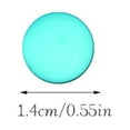 thumbnail image 4 of 30 Pièces Boule Ronde Perles de Polissage Espaceur Perle Multi-Tailles Accessoires Bijoux Fournitures Ensemble Collier Boucles d'Oreilles Résultats Bleu Vert Lumière 14mm, 4 of 7