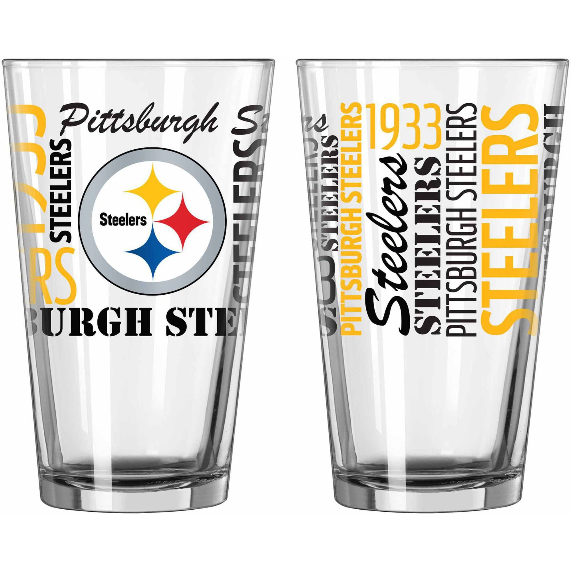 Boelter Brands NFL Set of Two 16 Ounce Spirit Pint Glass Set ...