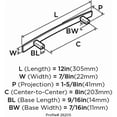 thumbnail image 3 of Amerock Cyprus 8'' Center Appliance Pull, 3 of 7