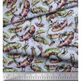 thumbnail image 2 of Soimoi Silk Fabric Leaves & Texture Print Fabric by Yard 42 Inch Wide, 2 of 2