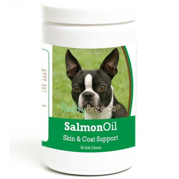 Healthy Breeds Boston Terrier Salmon Oil Soft Chews 90 Count